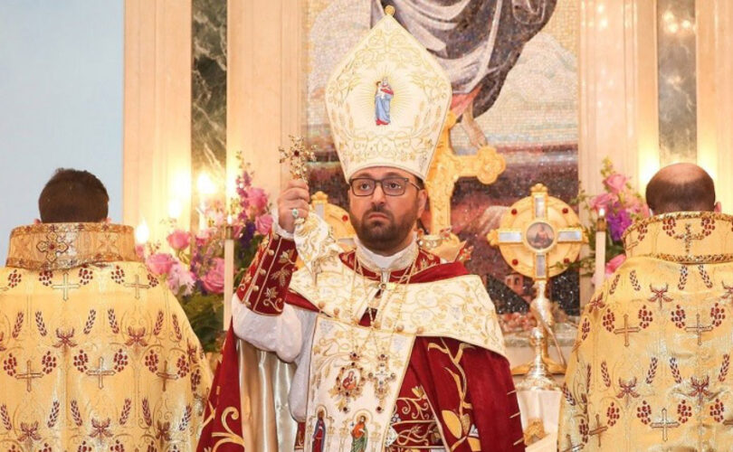 St. Mary's Armenian Apostolic Church Glendale, California. Torkom Srpazan officiating service.
